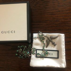 Gucci Silver necklace 925 with bird pendant